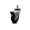Service Caster 3 Inch Chrome Hooded Neoprene Rubber 7/8 Inch Grip Ring Stem Caster with Brake SCC-GR03S310-NPRB-BC-B-71678 - alternate 1